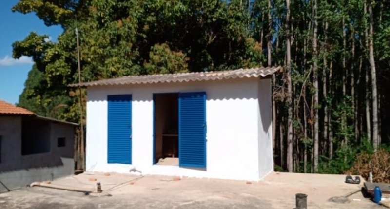 Reforma das casas de cloro em Garapuava